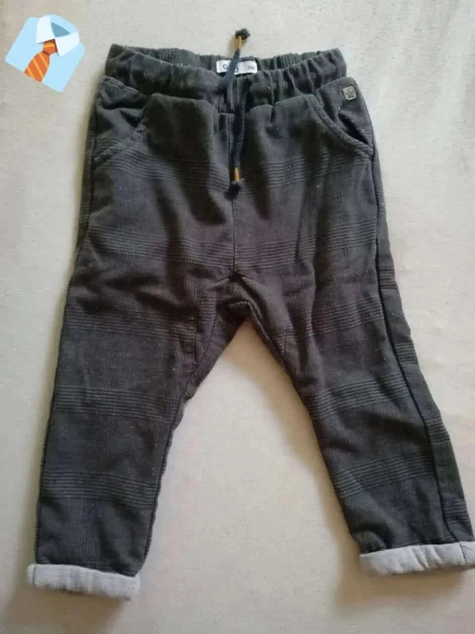 Gémo Pantalon Gris 24 Mois Bon état confortable